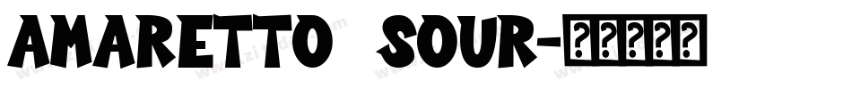 Amaretto  Sour字体转换